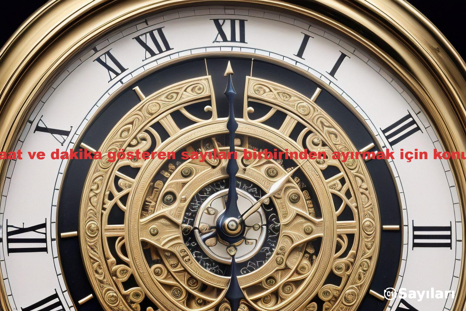 saat ve dakika gösteren sayıları birbirinden ayırmak için konur