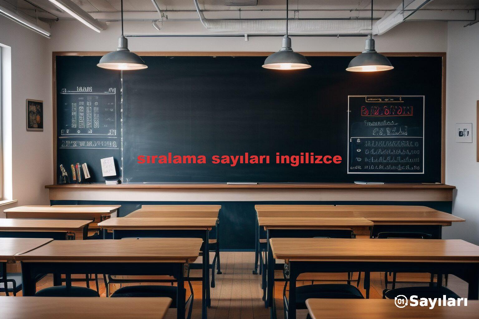 sıralama sayıları ingilizce