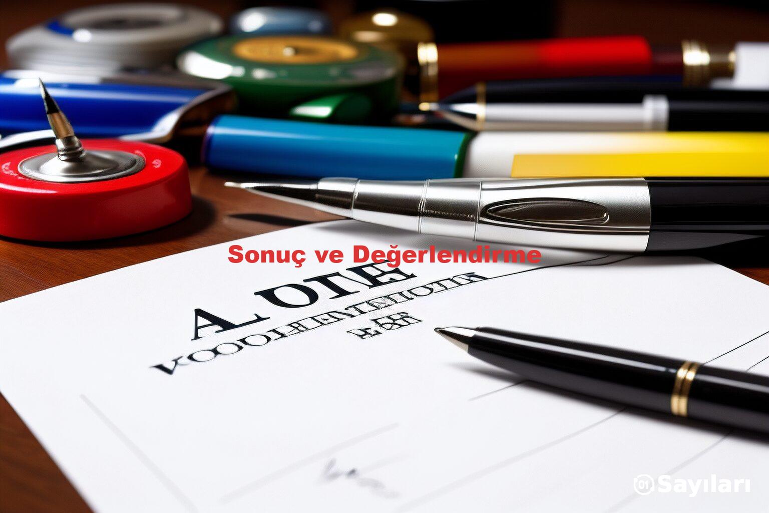 Sonuç ve Değerlendirme