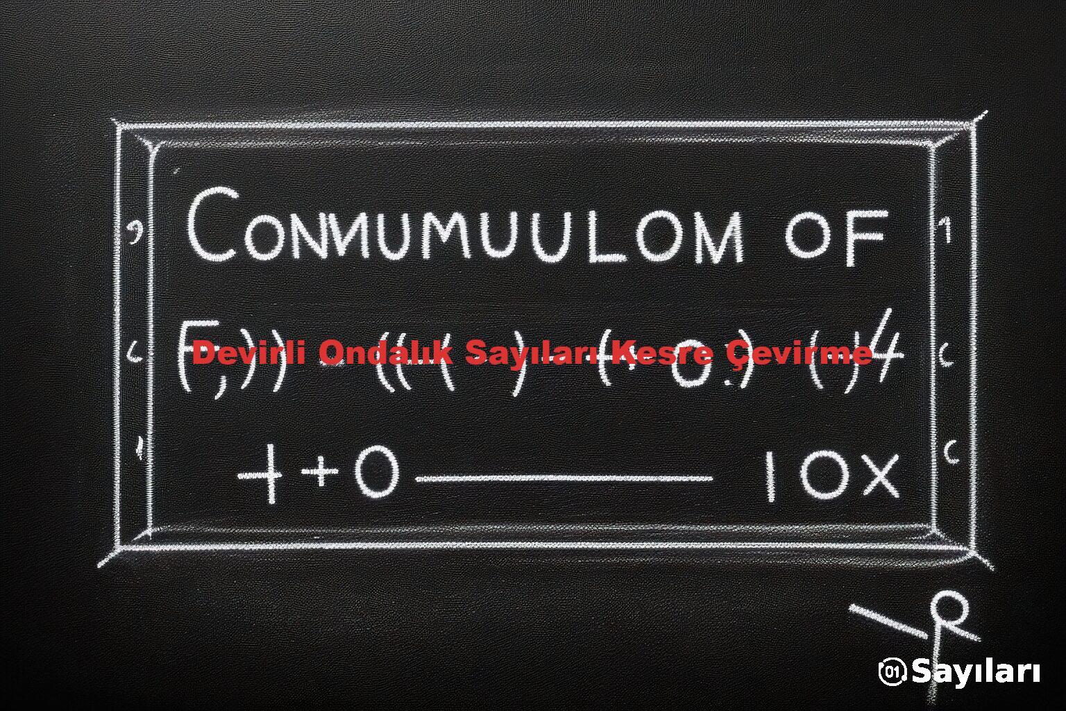 Devirli Ondalık Sayıları Kesre Çevirme