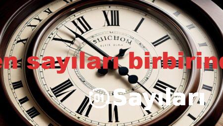saat ve dakika gösteren sayıları birbirinden ayırmak için konur