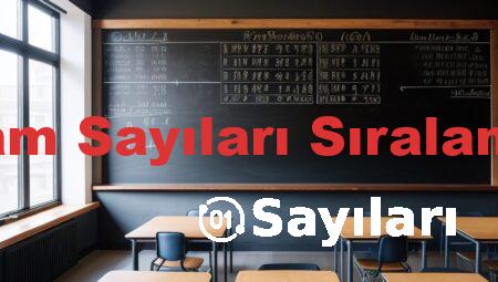 Tam Sayıları Sıralama