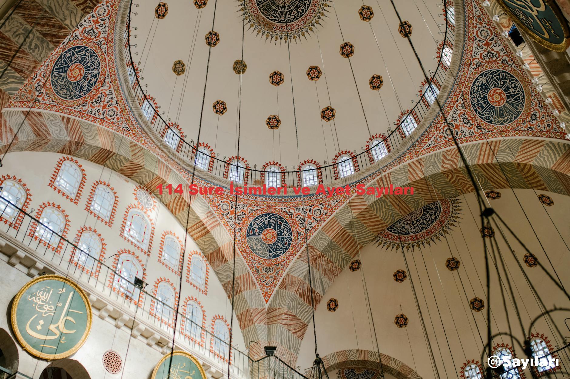 114 Sure İsimleri ve Ayet Sayıları