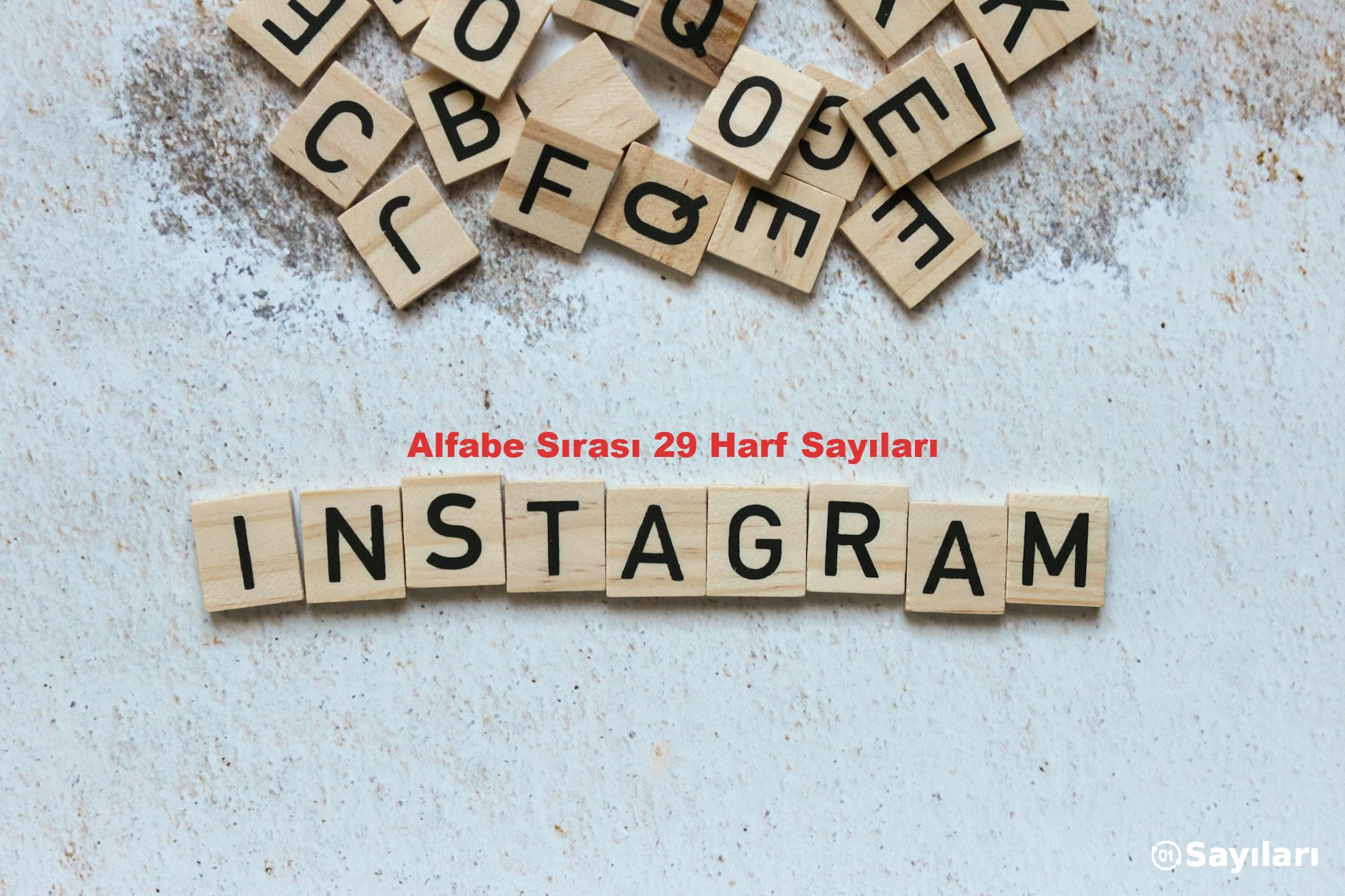 Alfabe Sırası 29 Harf Sayıları