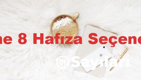 iPhone 8 Hafıza Seçenekleri