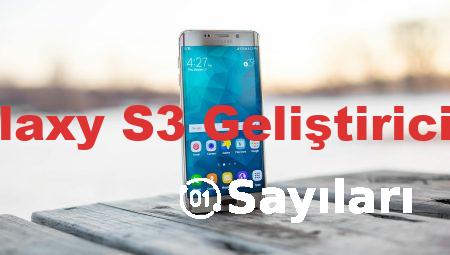 Samsung Galaxy S3 Geliştirici Seçenekleri
