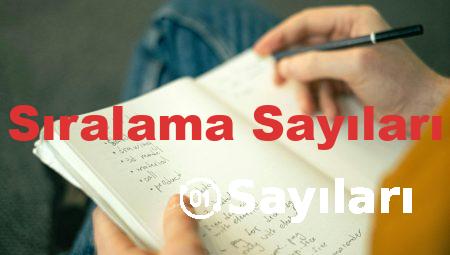 Sıralama Sayıları