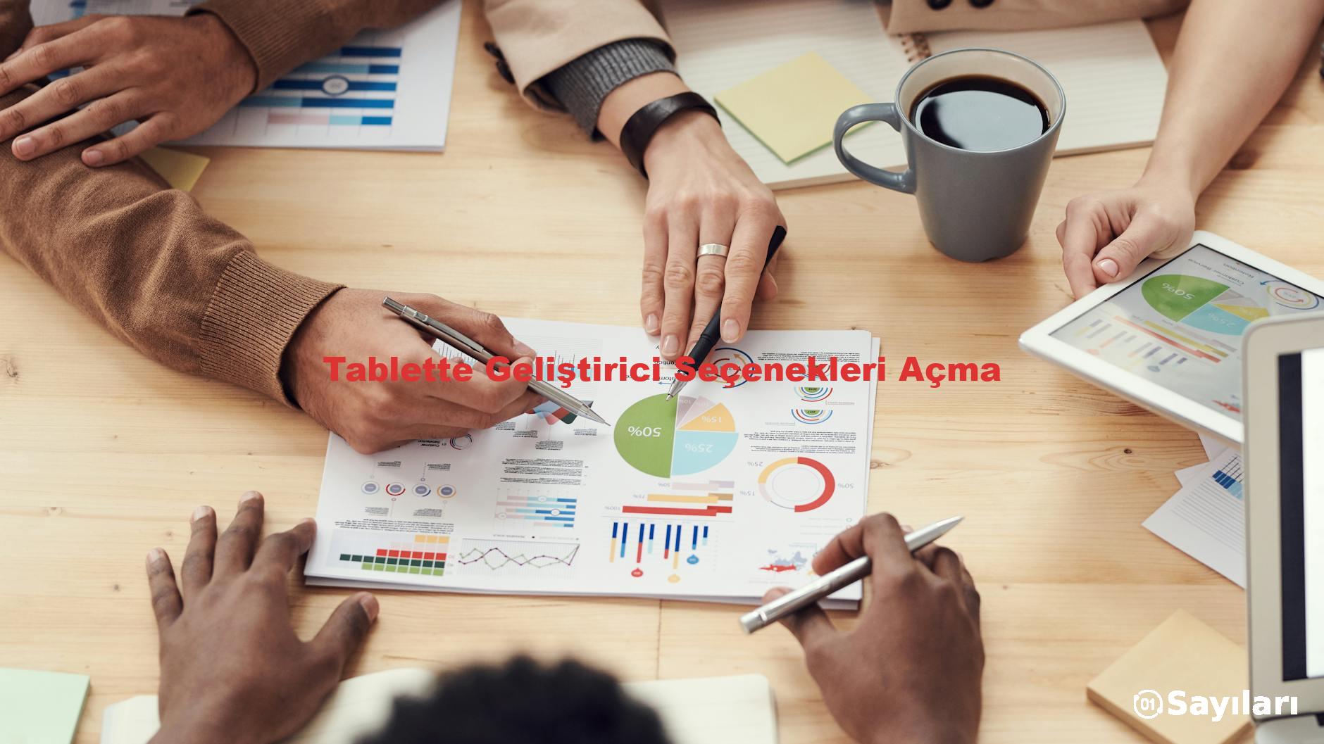 Tablette Geliştirici Seçenekleri Açma