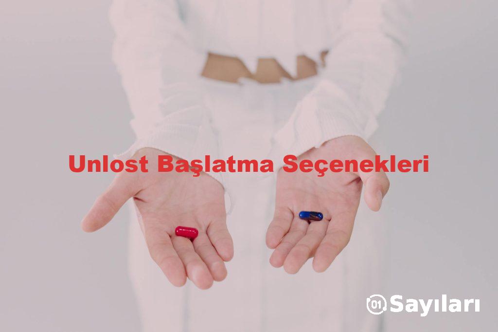 Unlost Başlatma Seçenekleri - Sayıları