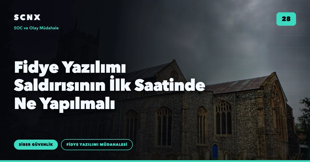 Fidye Yazılımı Saldırısının İlk Saatinde Ne Yapılmalı